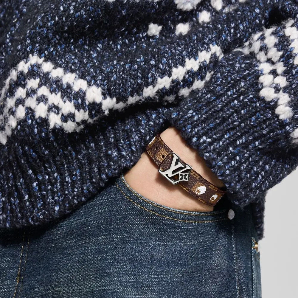 Vòng Tay Louis Vuitton Flower Phriendship Bracelet 'Brown' M4429E - Ảnh 4