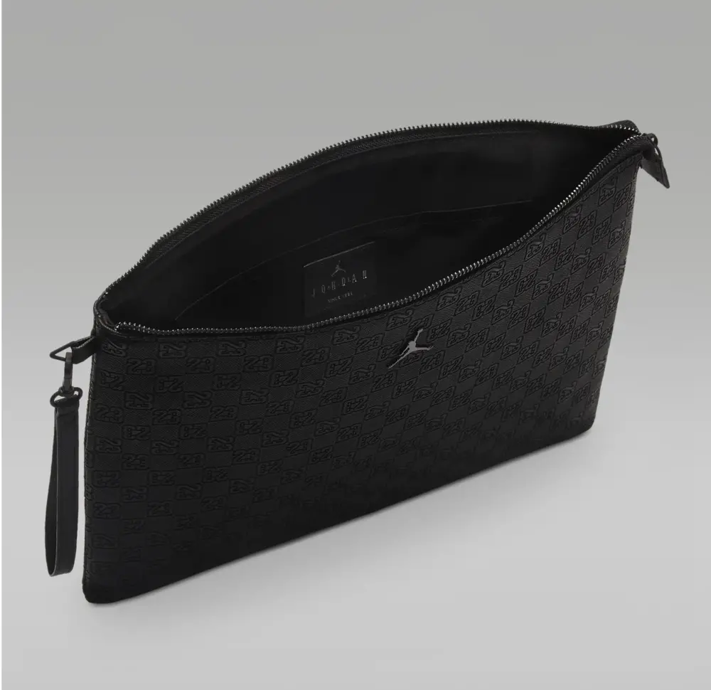 Túi Nike Jordan Monogram Pouch Bag ‘Black’ LM0989-023 - Ảnh 3