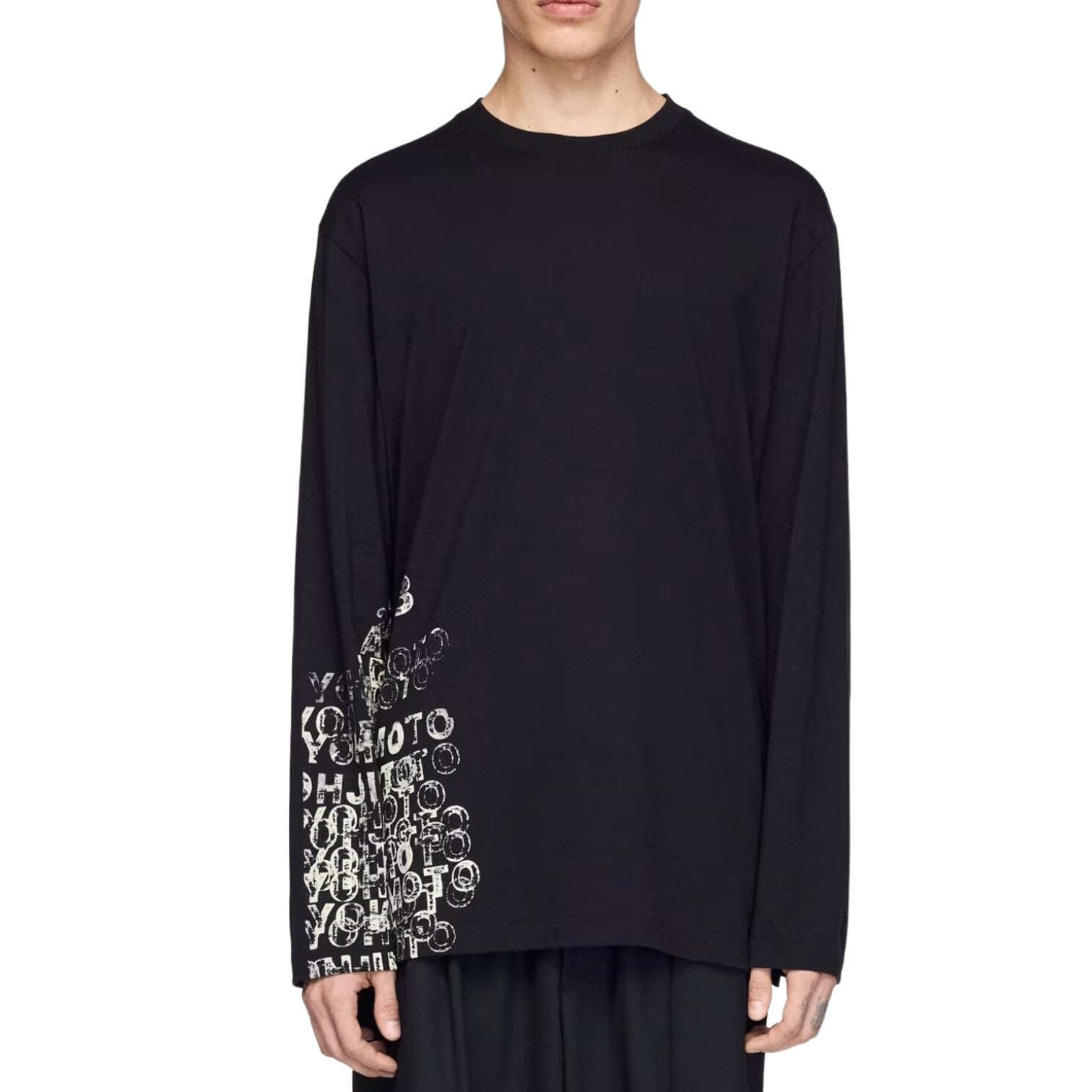 Áo Adidas Y-3 GFX Long Sleeve T-Shirt 'Black' KR2239 - Ảnh 3