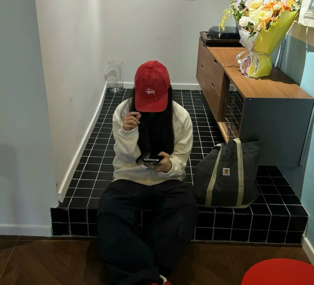 Alternative view of Mũ Stussy Basic Stüssy Cap Washed Canvas 'Red' 1311210