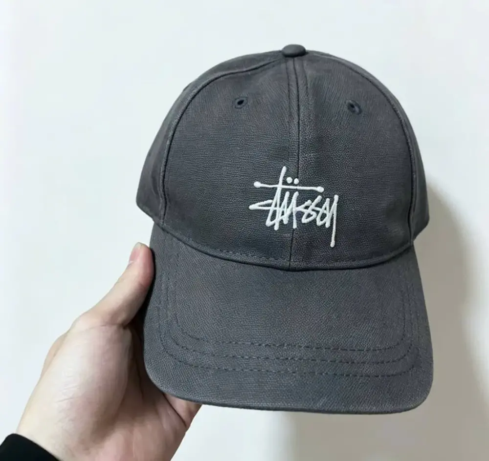 Alternative view of Mũ Stussy Basic Stüssy Cap Washed Canvas 'Black' 1311210