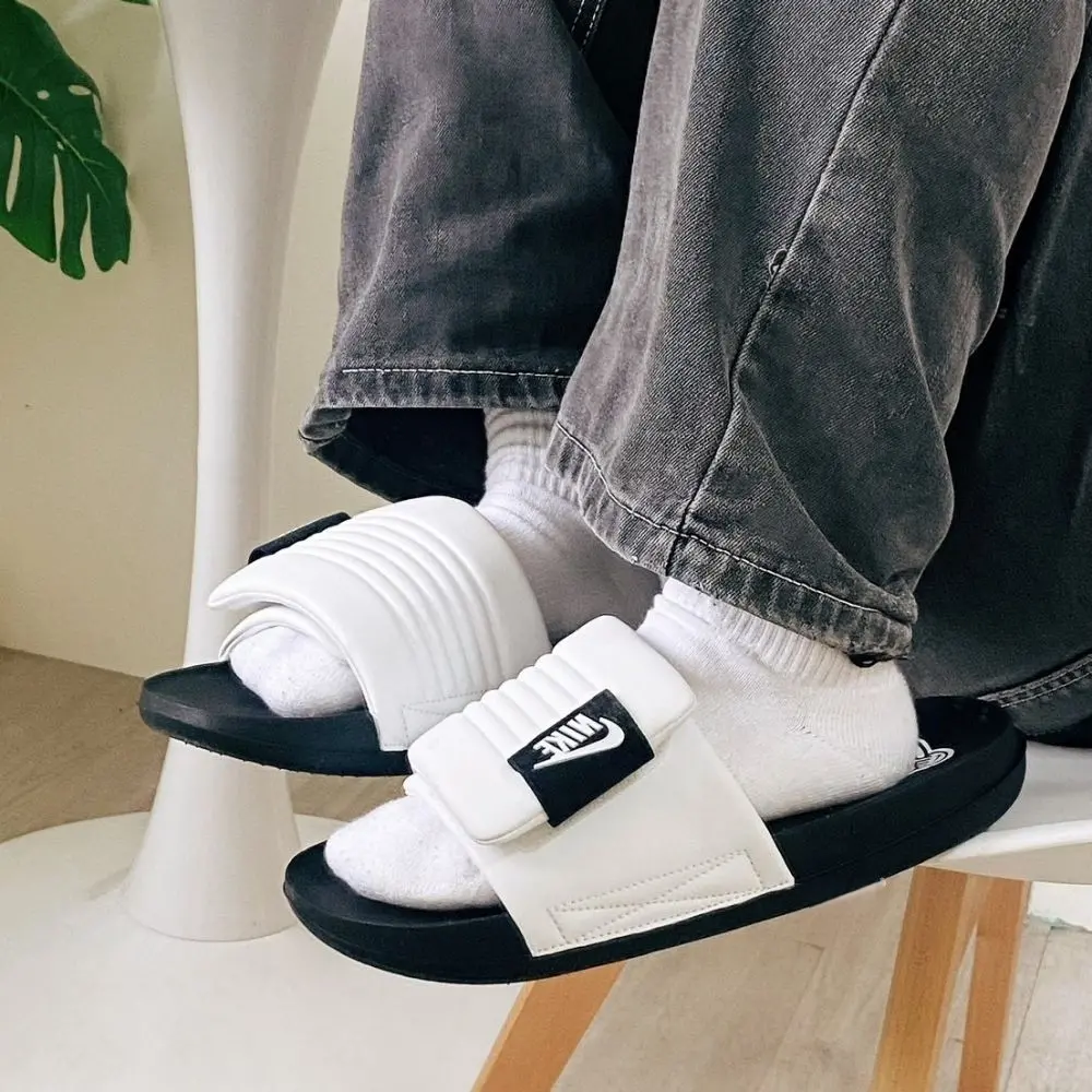 Dép Nike Offcourt Adjust Slide ‘Summit White Black’ DQ9624-100 - Ảnh 4