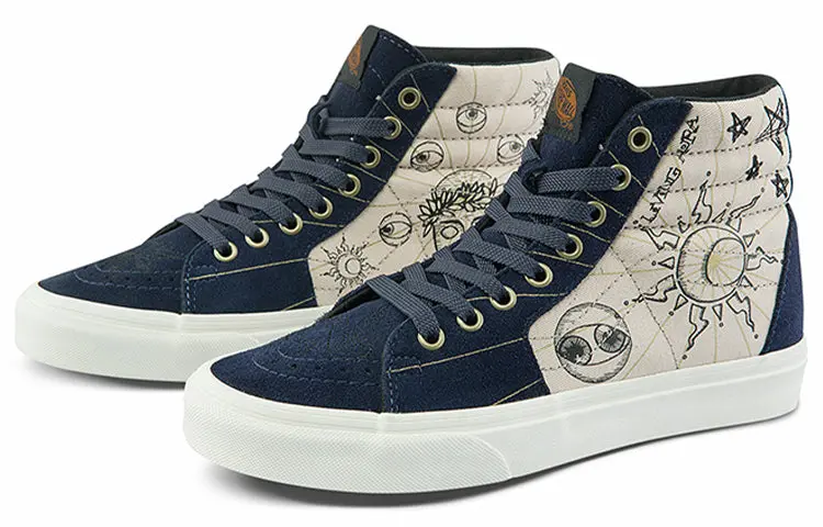 Alternative view of Giày Vans Unisex SK8-HI Sneakers 'Blue' VN0A32QG4UA
