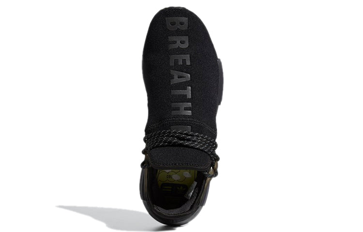 Alternative view of Giày Adidas Pharrel x NMD Human Race 'Triple Black' GX2487