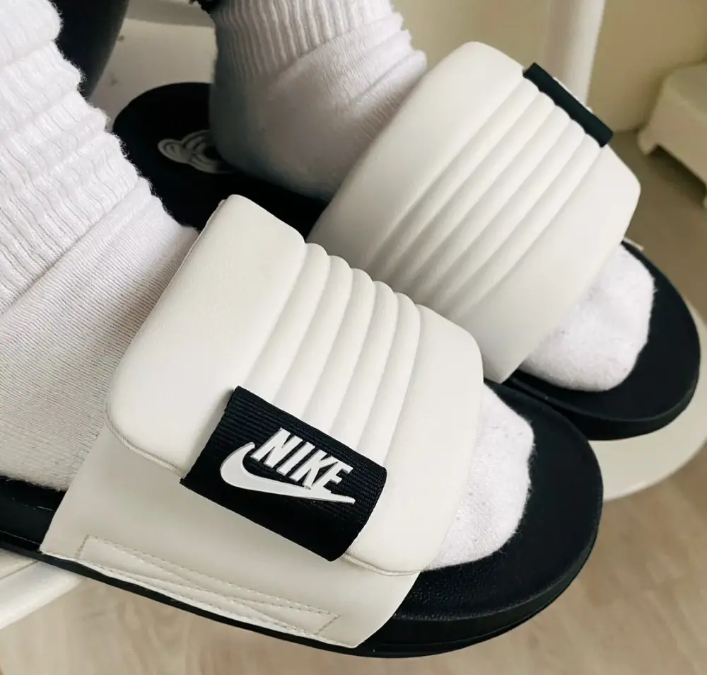 Dép Nike Offcourt Adjust Slide ‘Summit White Black’ DQ9624-100 - Ảnh 3