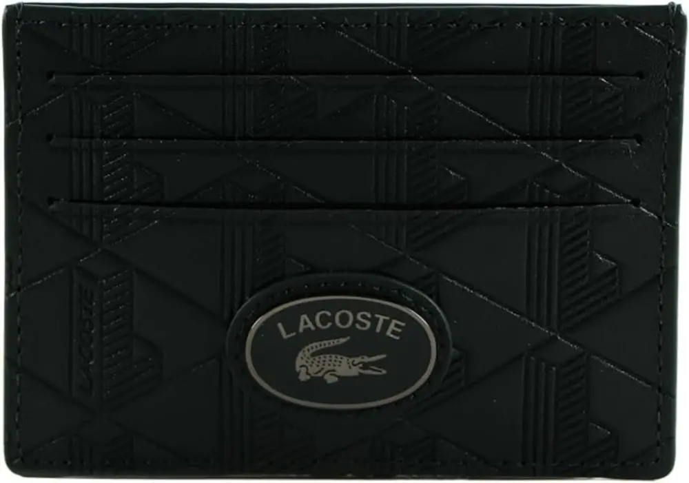 Ví Lacoste Leather Monogram ‘Black’ NH4397MR