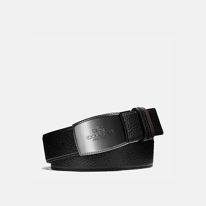 Thắt Lưng Coach Stitched Reversible Belt 64089-BK-MA - Ảnh 5