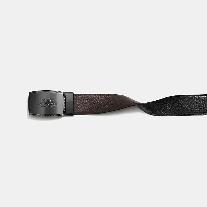 Thắt Lưng Coach Stitched Reversible Belt 64089-BK-MA - Ảnh 4