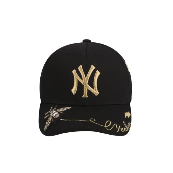 Mũ MLB NY Gold Bee 'Black' 32CPFN011 - Ảnh 3