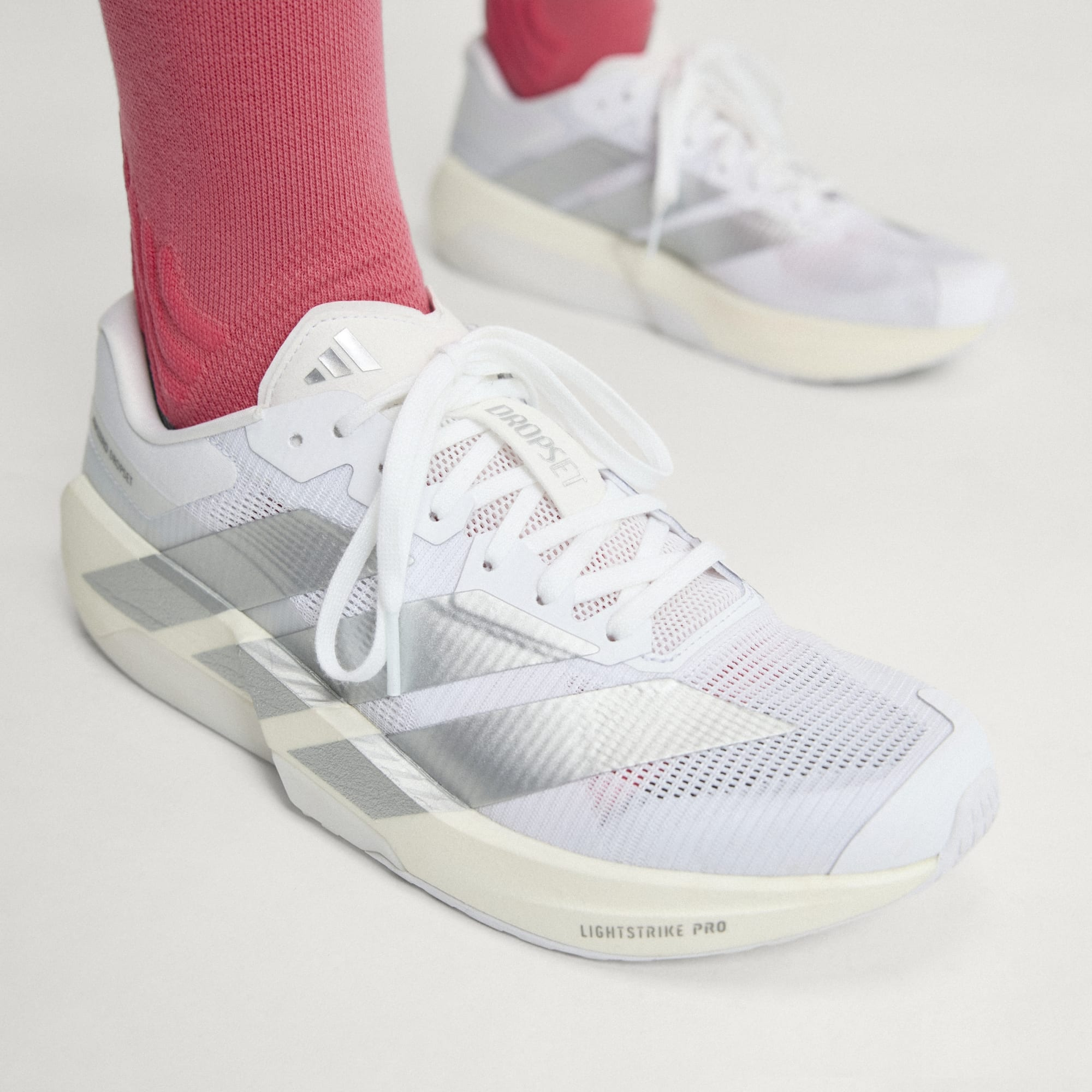 Alternative view of Giày Adidas ADIZERO Dropset Pro Training 'Cloud White' KK1555