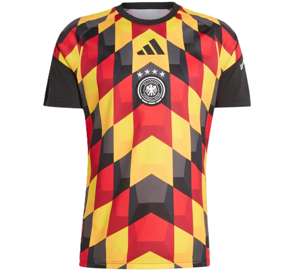 Áo Adidas Germany 26 Home Kit Pre-Match 'Black' JZ4577