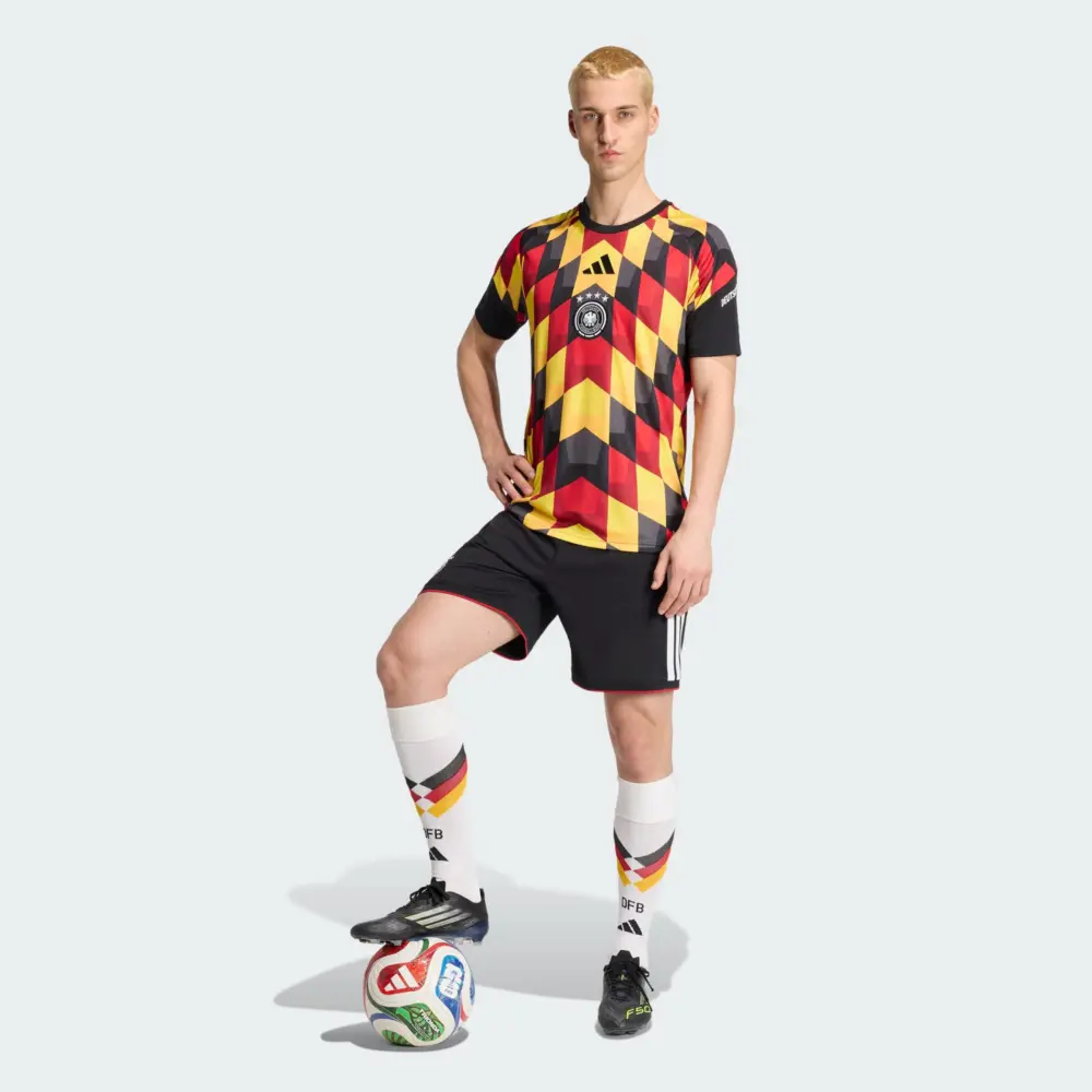 Áo Adidas Germany 26 Home Kit Pre-Match 'Black' JZ4577 - Ảnh 5