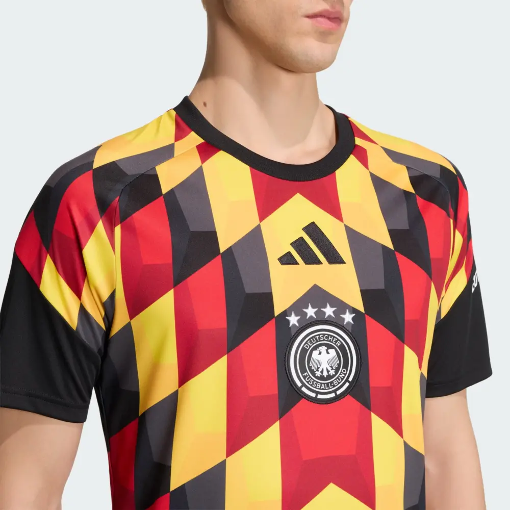 Áo Adidas Germany 26 Home Kit Pre-Match 'Black' JZ4577 - Ảnh 4
