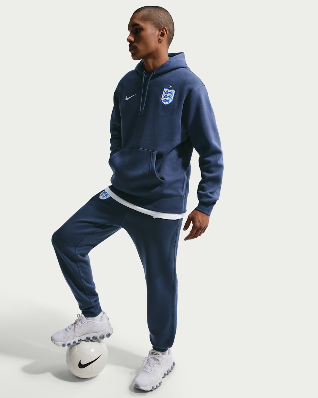 Áo Nike England Club Football Pullover Hoodie 'Midnight Navy' IB6297-410 - Ảnh 3