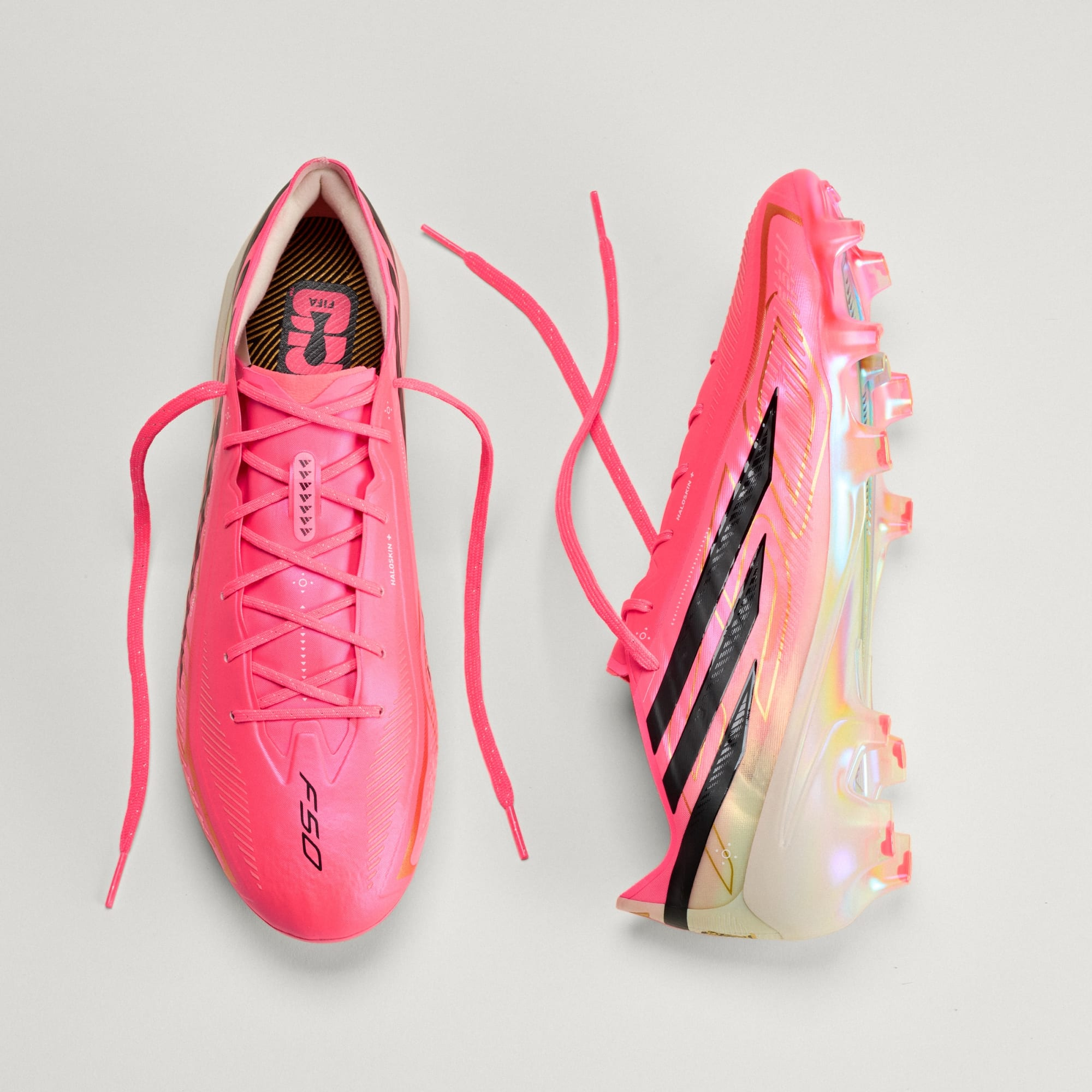 Alternative view of Giày Adidas F50 Hyperfast Elite FG 'Solar Turbo' JR5386