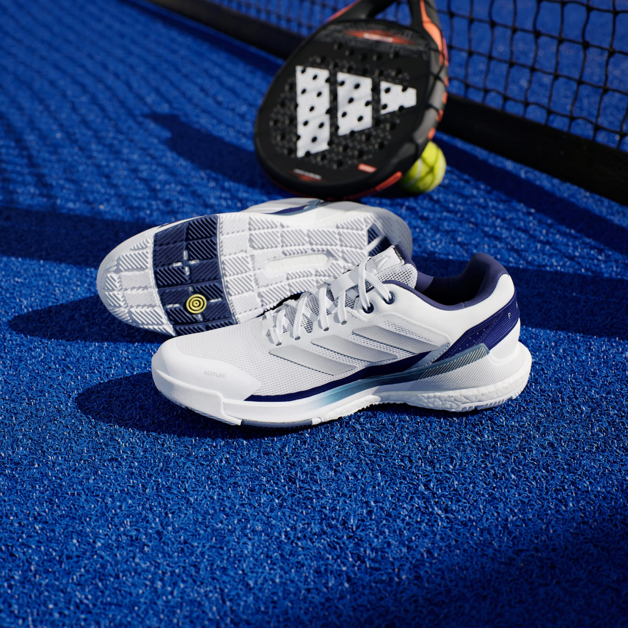 Alternative view of Giày adidas Padel BOOST Crazyquick 'Off White' JR2124