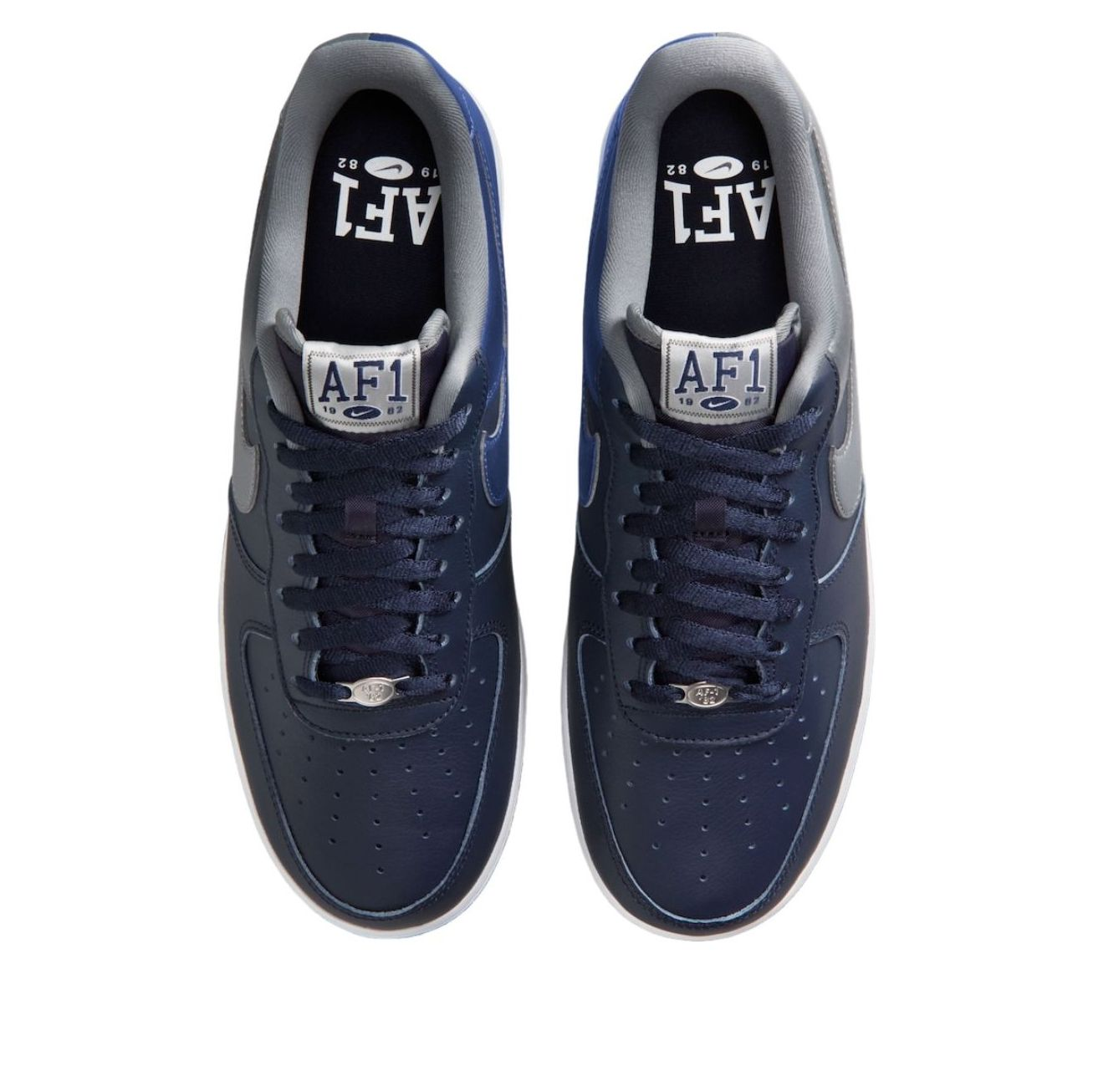 Alternative view of Giày Nike Air Force 1 Low Mismatched Heel 'Game Royal White Grey' IB6847-400
