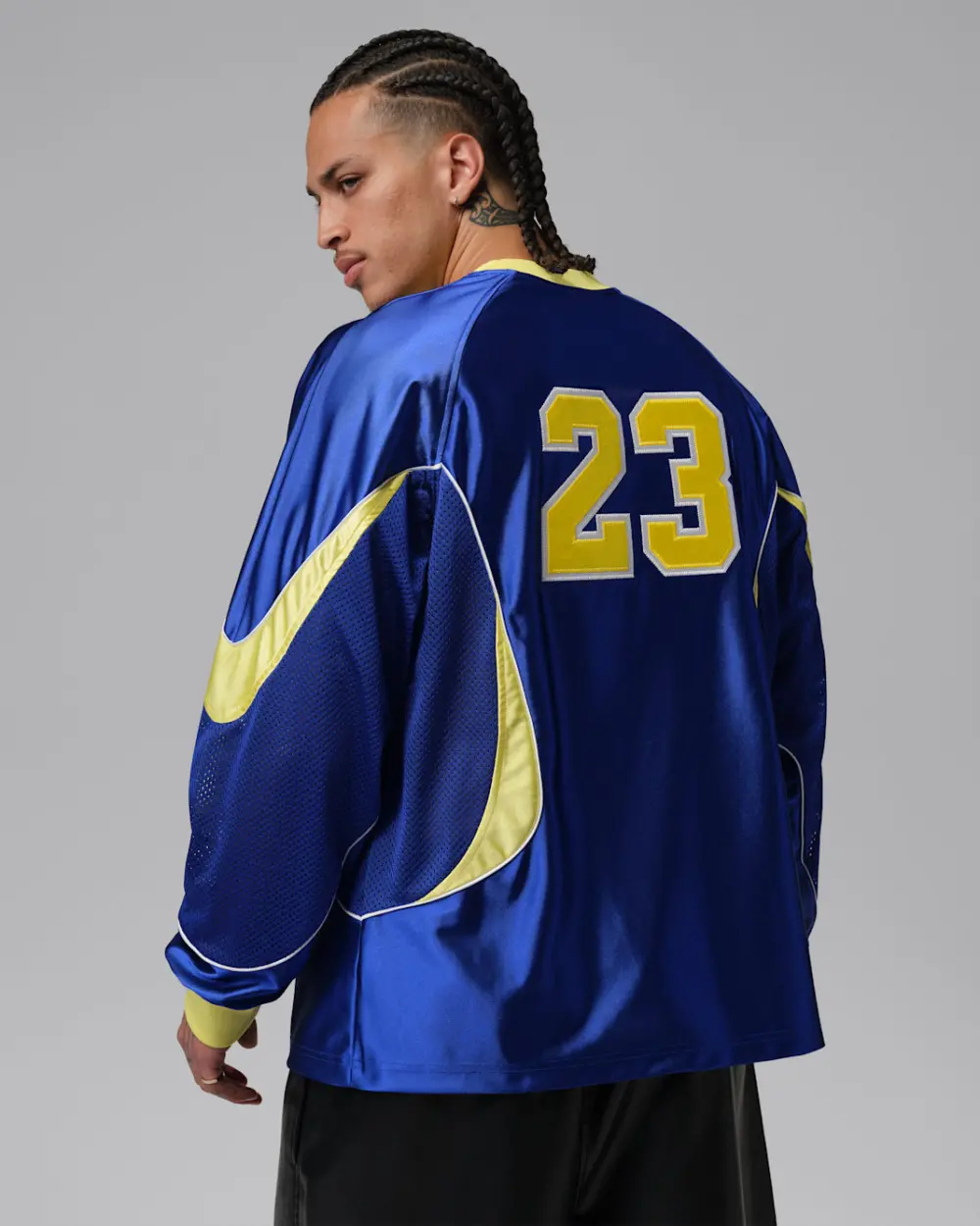 Alternative view of Áo Nike Brazil X Jordan Goalie Top 'Old Royal' IF3900-417