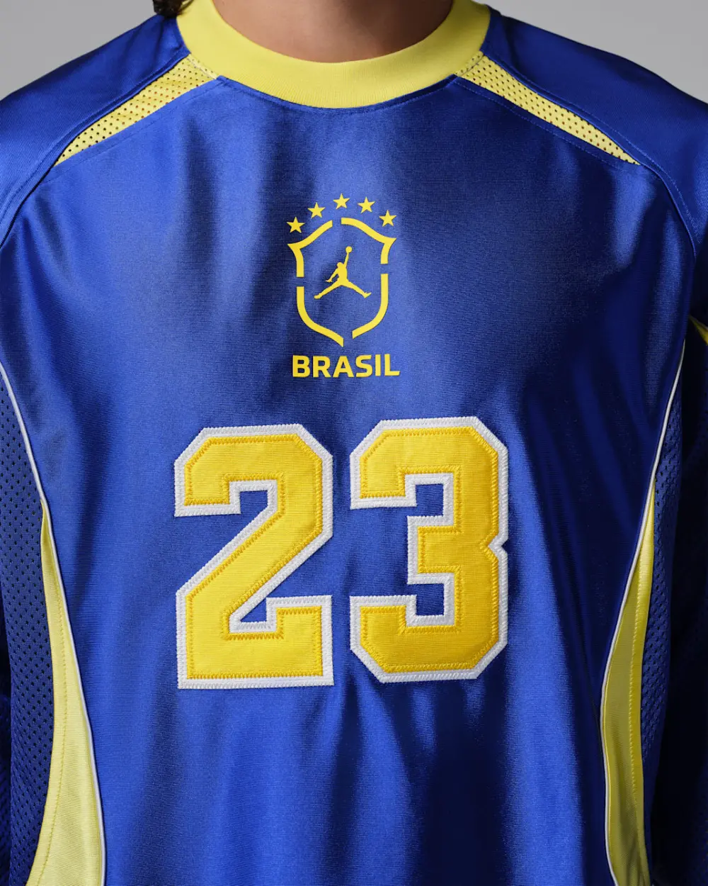 Áo Nike Brazil X Jordan Goalie Top 'Old Royal' IF3900-417 - Ảnh 5