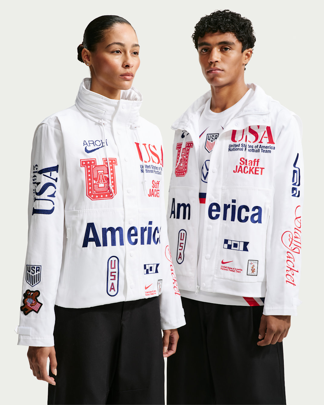 Alternative view of Áo Nike USA x V.A.A. Staff Jacket 'White' II9805-100