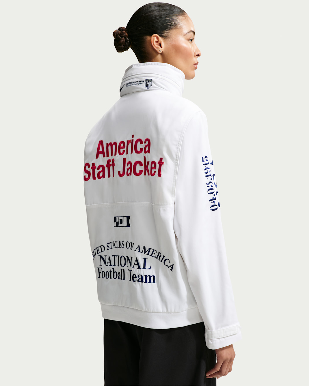 Áo Nike USA x V.A.A. Staff Jacket 'White' II9805-100 - Ảnh 5