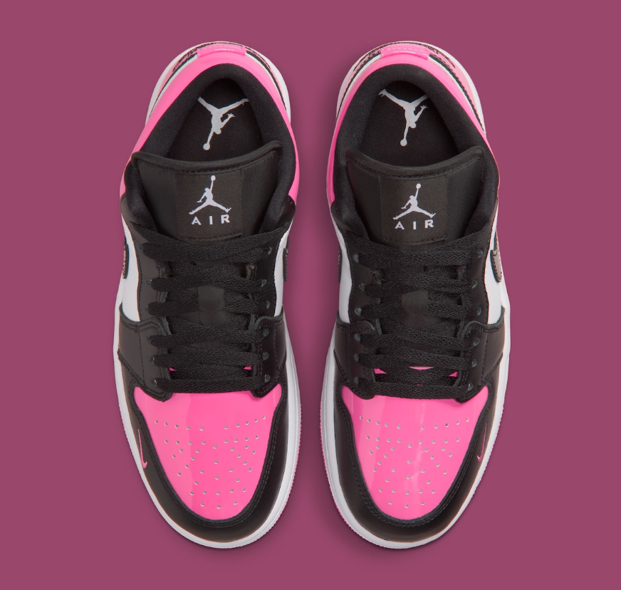 Giày Nike Air Jordan 1 Low SE 'Black Pinksicle Patent' IV2446-684 - Ảnh 4
