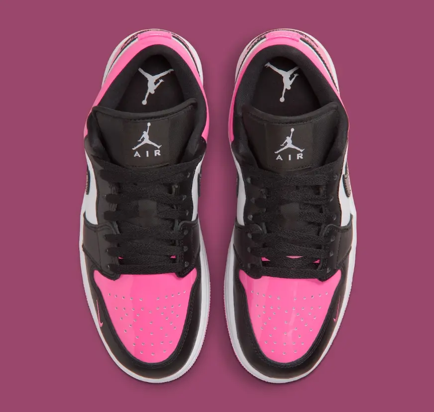 Giày Nike Air Jordan 1 Low SE 'Black Pinksicle Patent' IV2446-684 - Ảnh 4