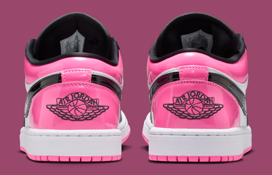 Giày Nike Air Jordan 1 Low SE 'Black Pinksicle Patent' IV2446-684 - Ảnh 3