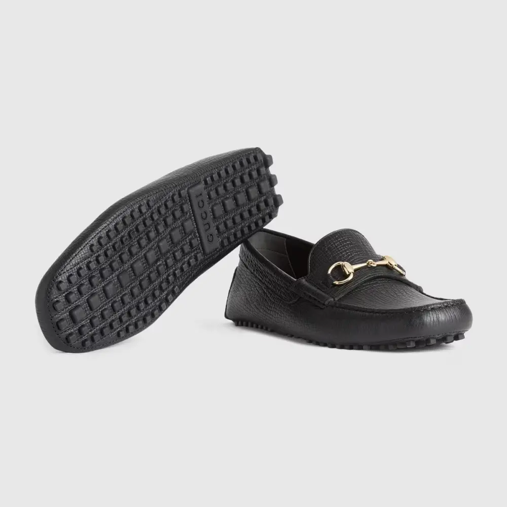 Giày Gucci Horsebit Driver 'Black Soft Leather' 674254-UDU00-1000 - Ảnh 4