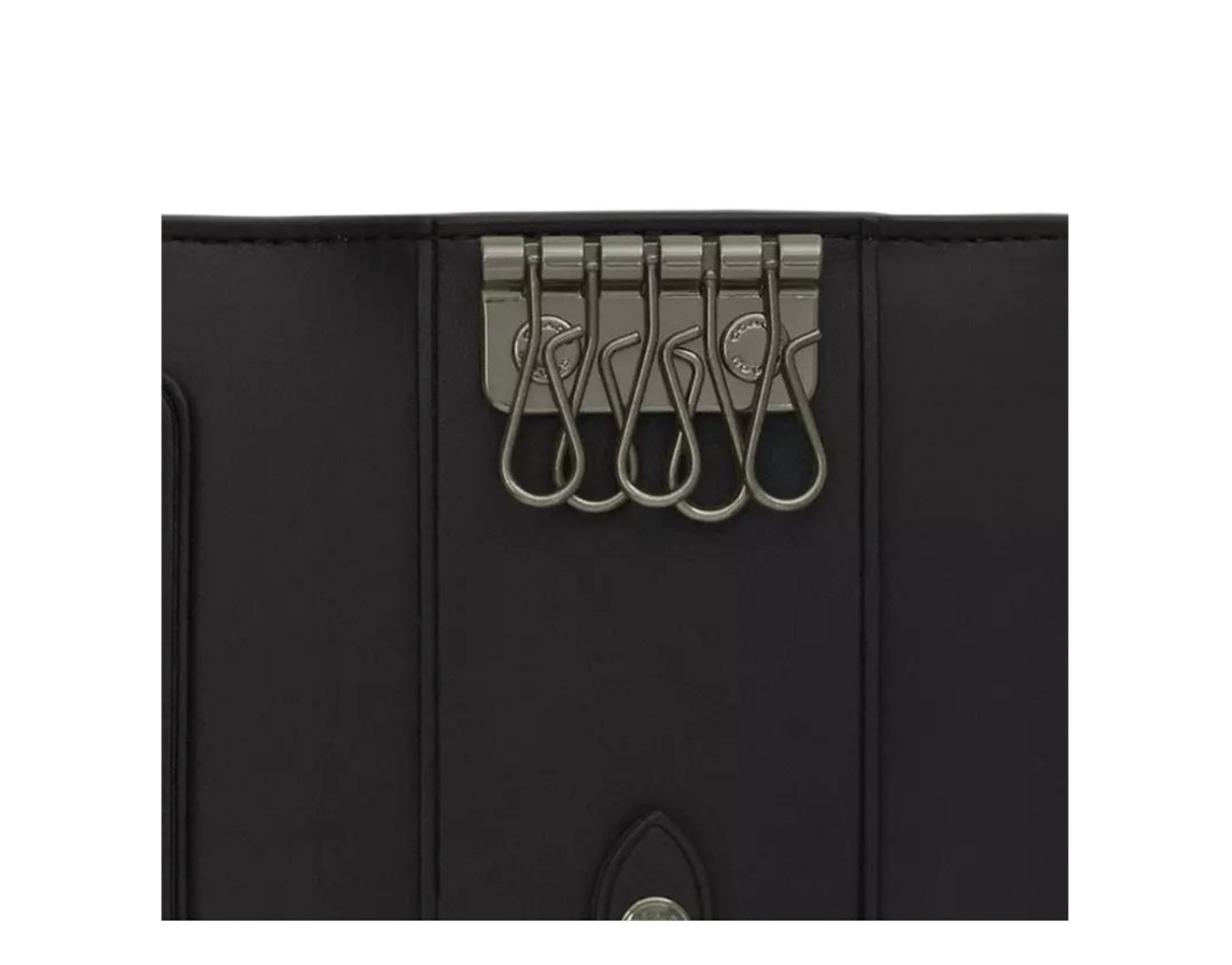 Alternative view of Ví Coach Key Pouch 'Black' CAR00-QBMI5