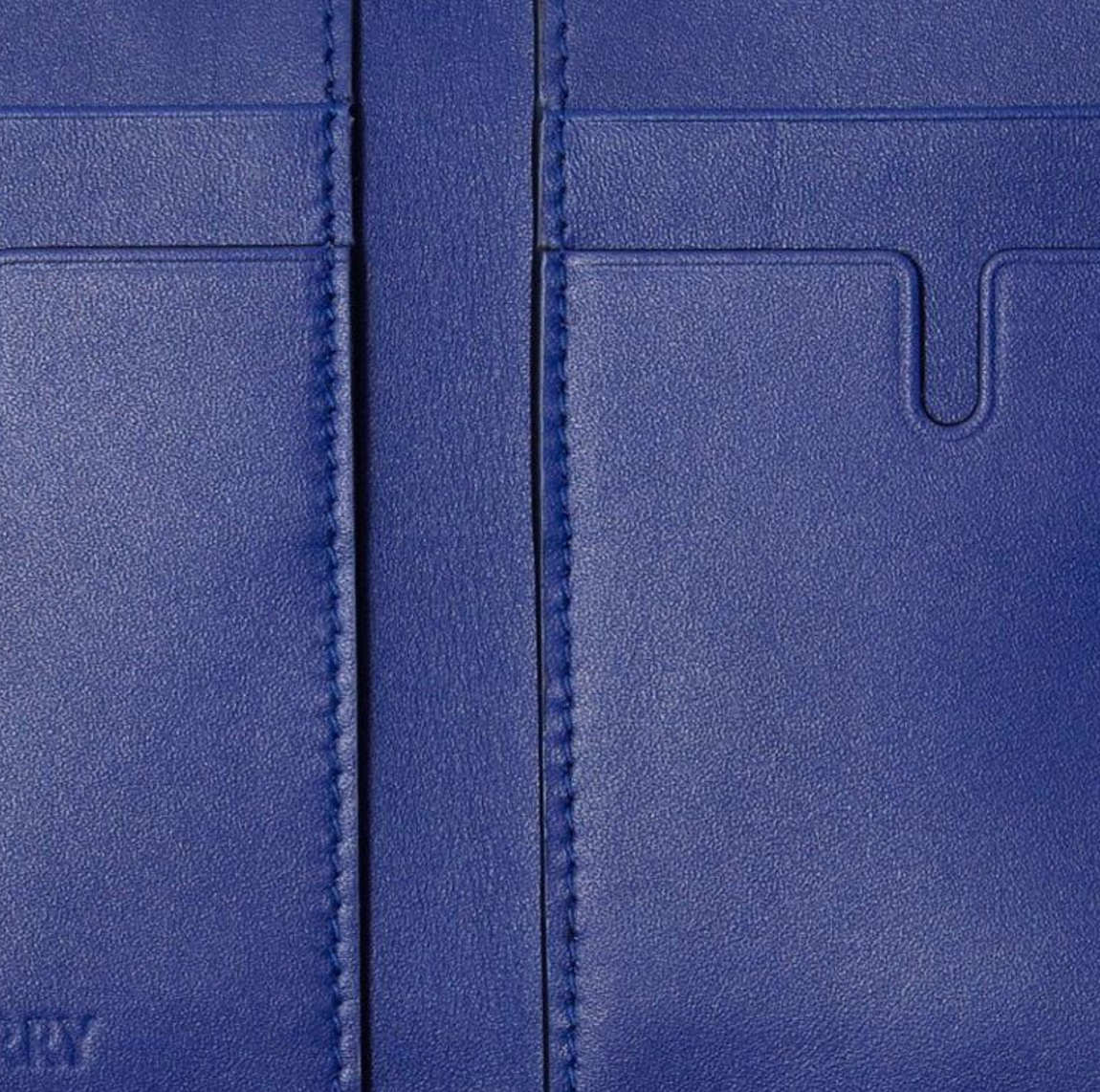 Alternative view of Ví Burberry Leather Wallet 'Blue' 80783561