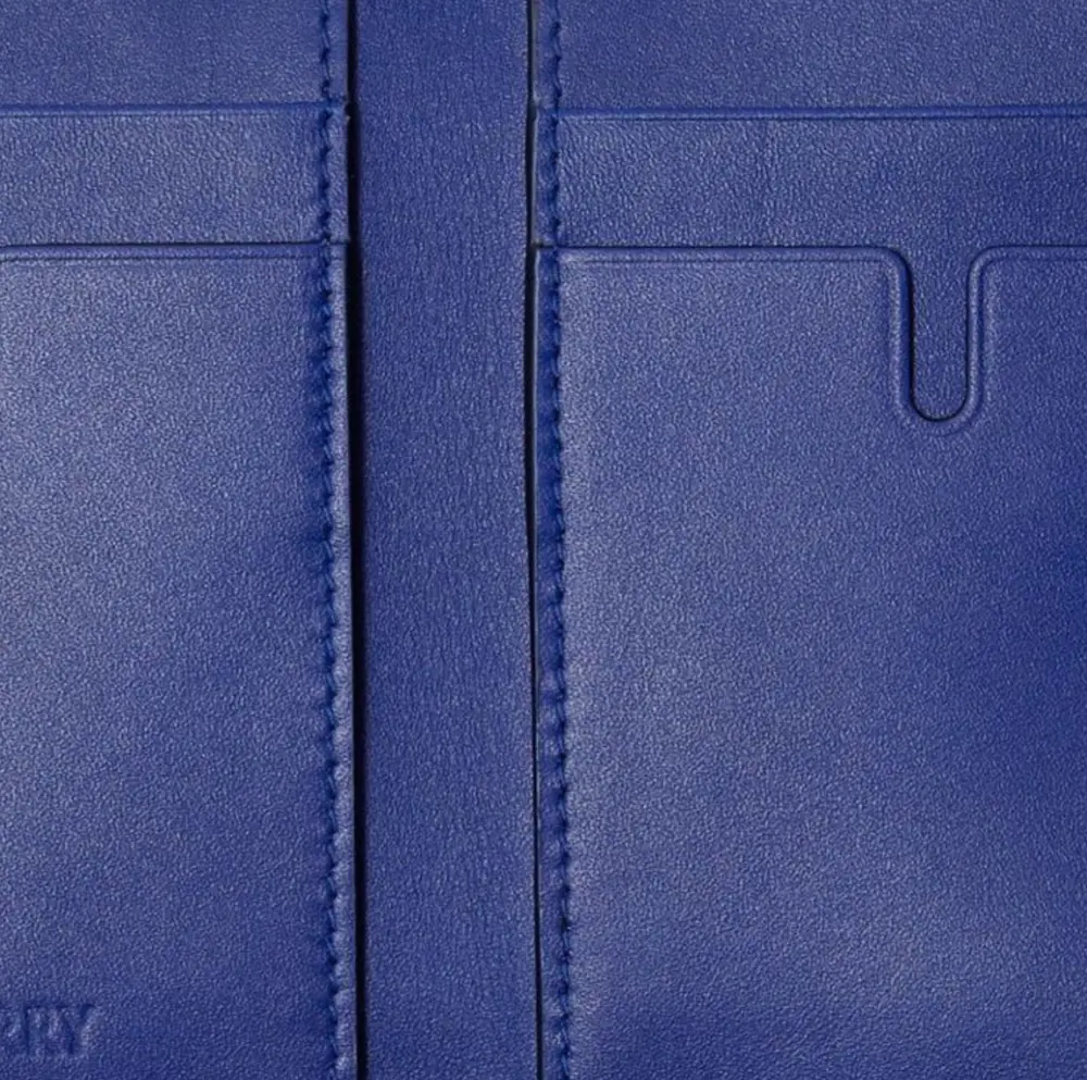 Alternative view of Ví Burberry Leather Wallet 'Blue' 80783561