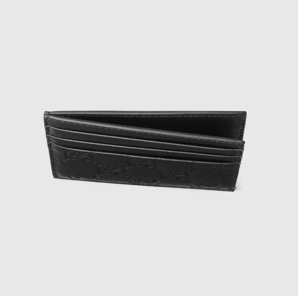 Ví Gucci GG Emblem Card Case 'Black' 850187-AAFDV-1000 - Ảnh 4