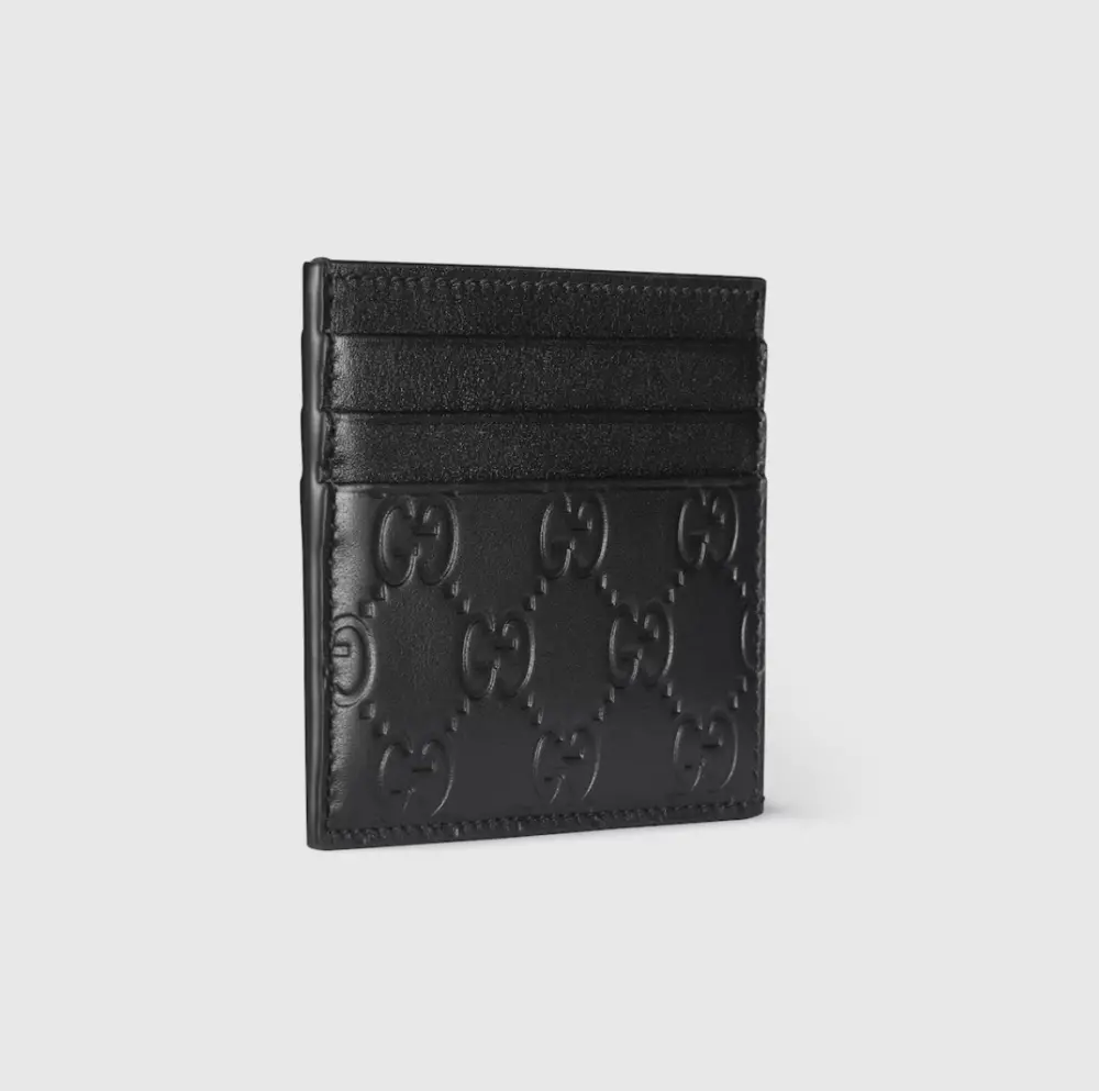 Ví Gucci GG Emblem Card Case 'Black' 850187-AAFDV-1000 - Ảnh 3
