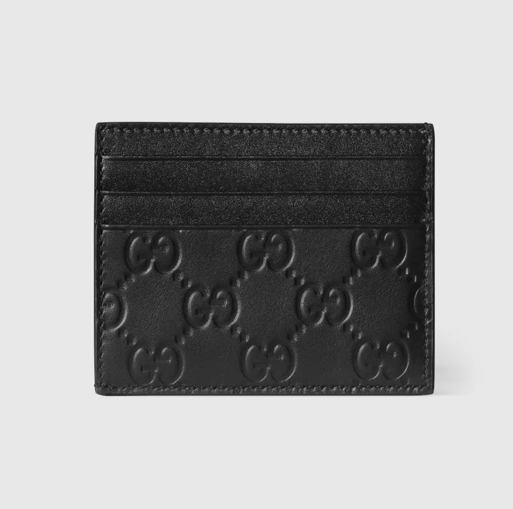 Alternative view of Ví Gucci GG Emblem Card Case 'Black' 850187-AAFDV-1000