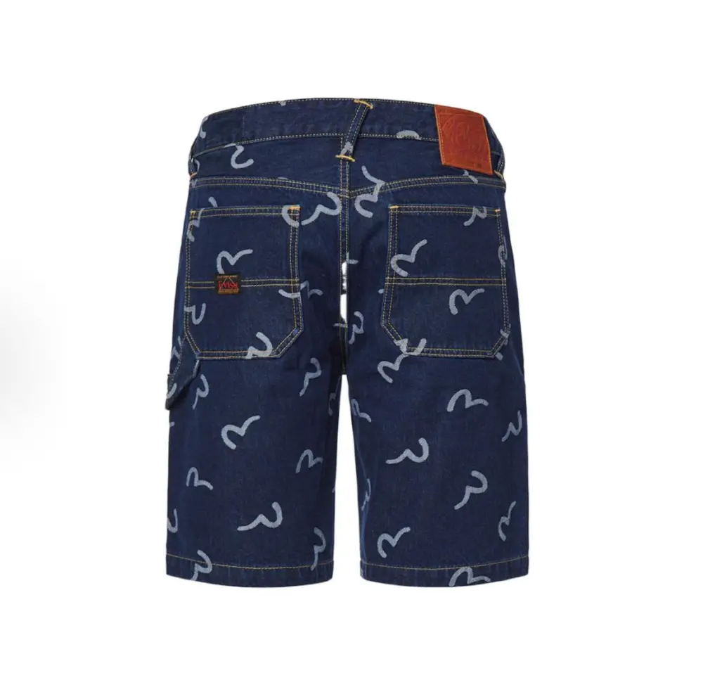 Alternative view of Quần Evisu Seagull Print Denim Short 'Blue' 2ESHTM2DS212XXCT