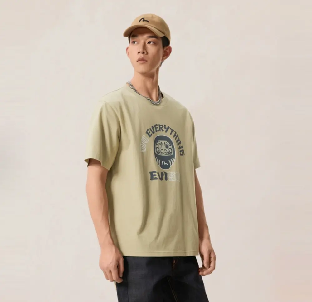 Áo Evisu T-shirt 'Beige' 2ESHTM6TS1110XXCT - Ảnh 4