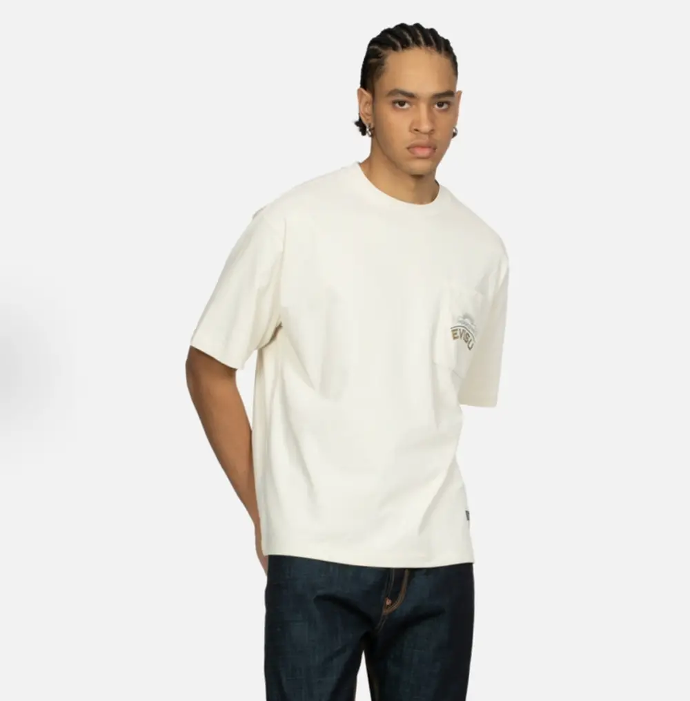Áo Evisu Print T-shirt 'White' 2ESHTM4TS7079RXCT - Ảnh 3