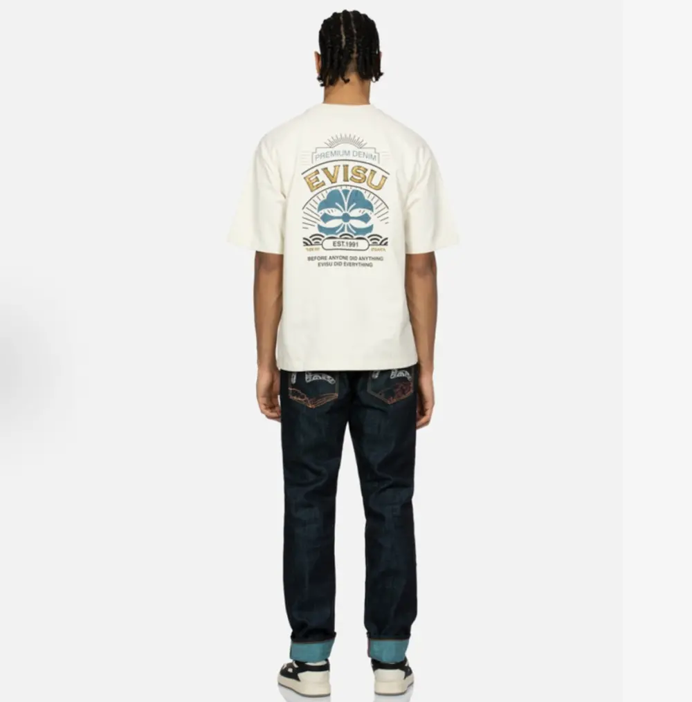 Alternative view of Áo Evisu Print T-shirt 'White' 2ESHTM4TS7079RXCT