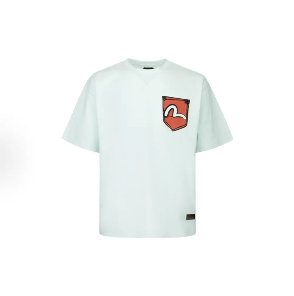 Áo Evisu Print T-shirt 'Green' 2ESHTM3TS547LFCT - Ảnh 4