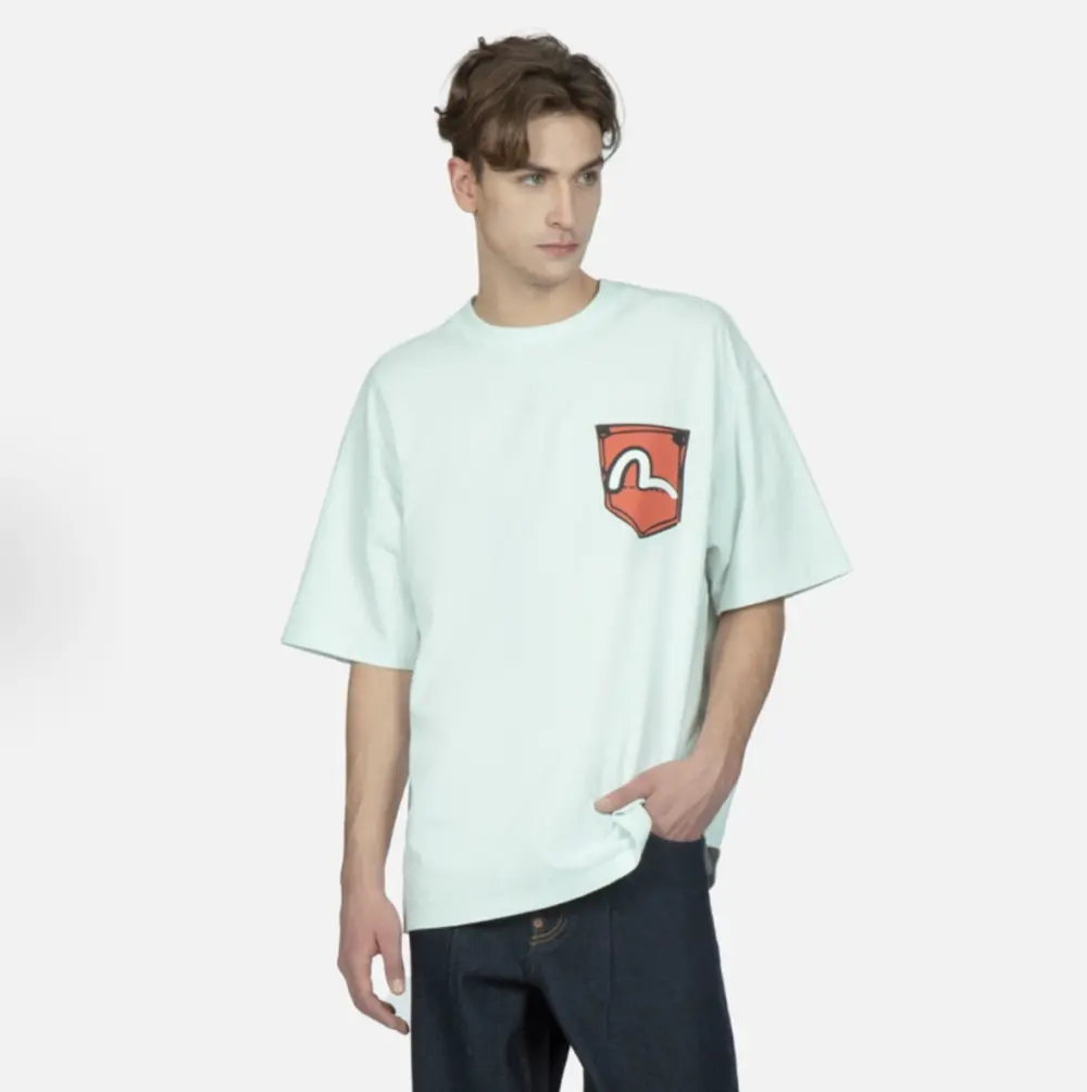 Áo Evisu Print T-shirt 'Green' 2ESHTM3TS547LFCT - Ảnh 3