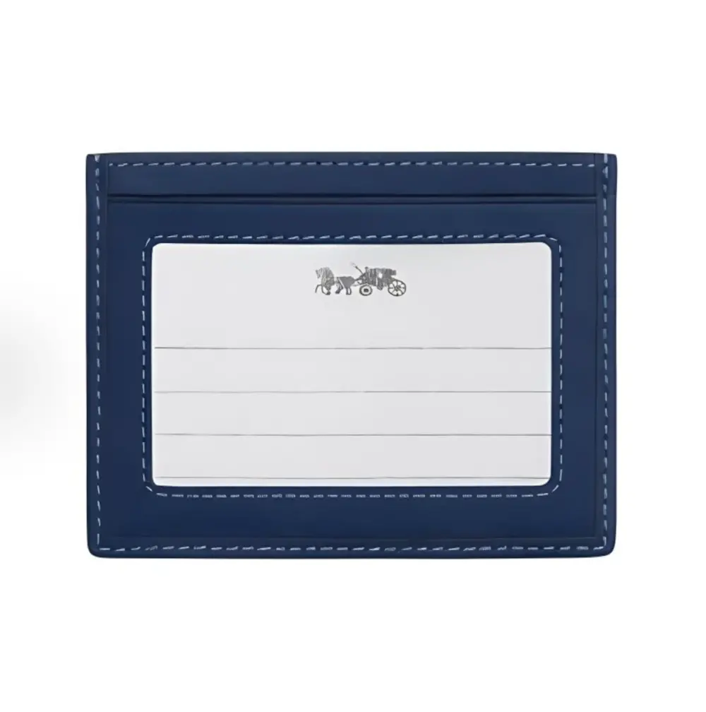 Alternative view of Ví Coach Slim Id Card Case 'Navy' CY907-SVXR9