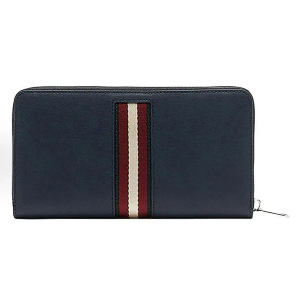 Ví Bally Logo Long Wallet 'Navy' 6310123 - Ảnh 4