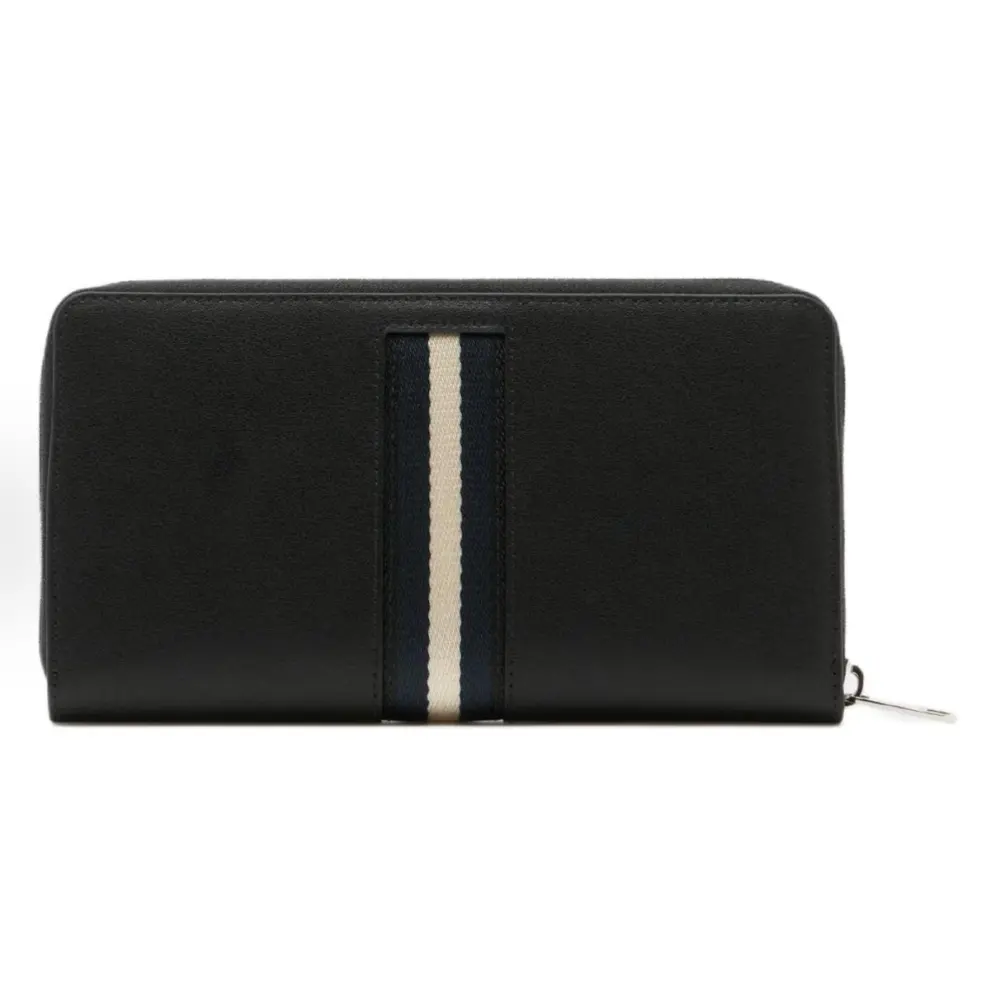 Ví Bally Logo Long Wallet 'Black' 6313150 - Ảnh 3