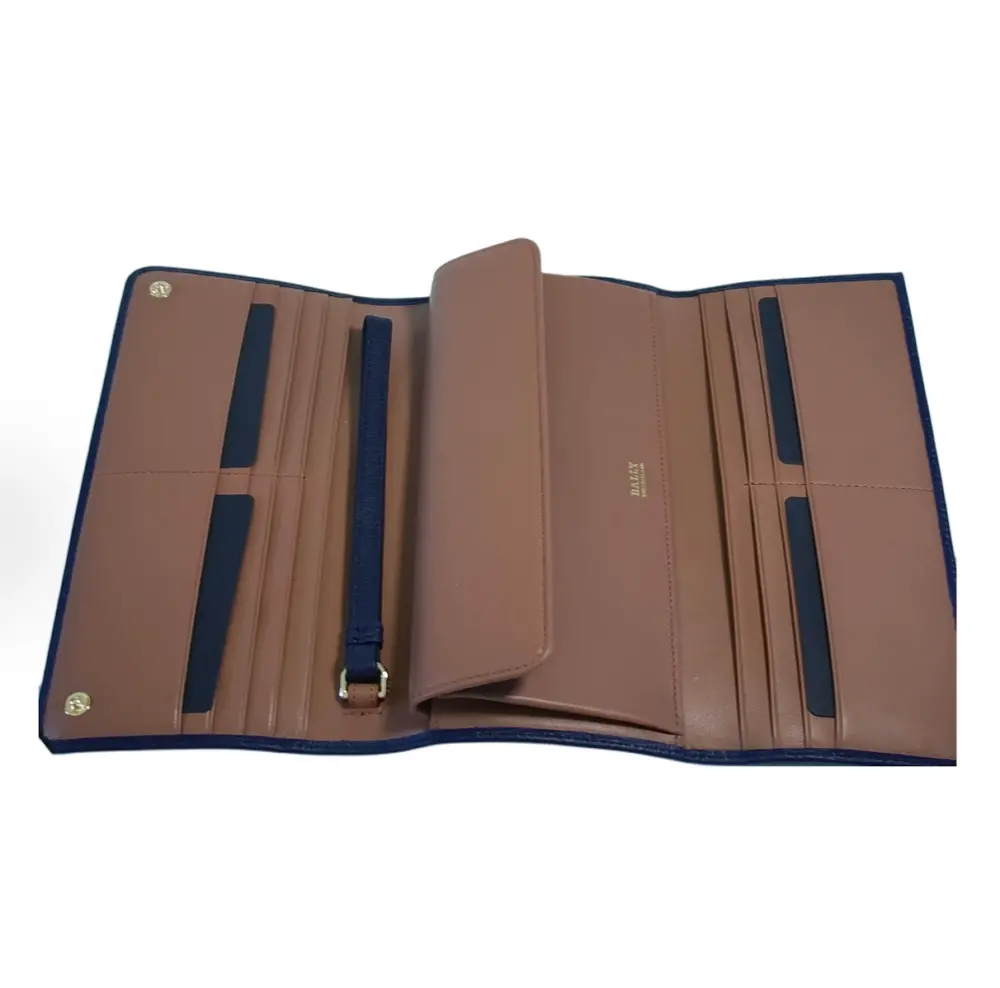 Alternative view of Ví Bally Long Wallet 'Navy' 6219823