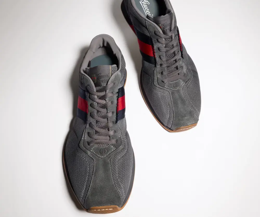 Giày Gucci Tempo Sneaker 'Grey' 875174-FAF9H-1242 - Ảnh 3