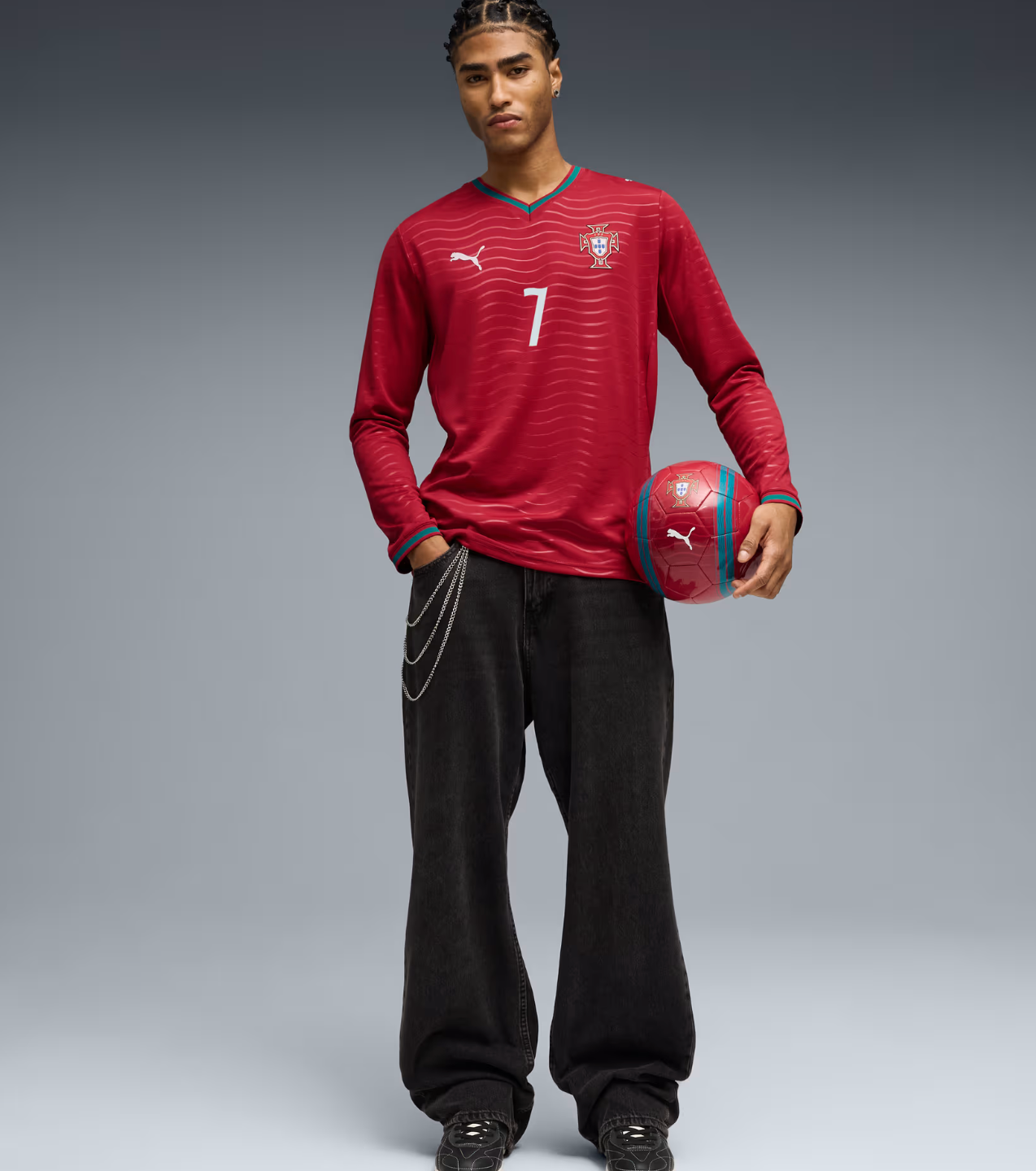 Áo Puma Portugal 2026 Long Sleeve Home Player Jersey - Ảnh 3