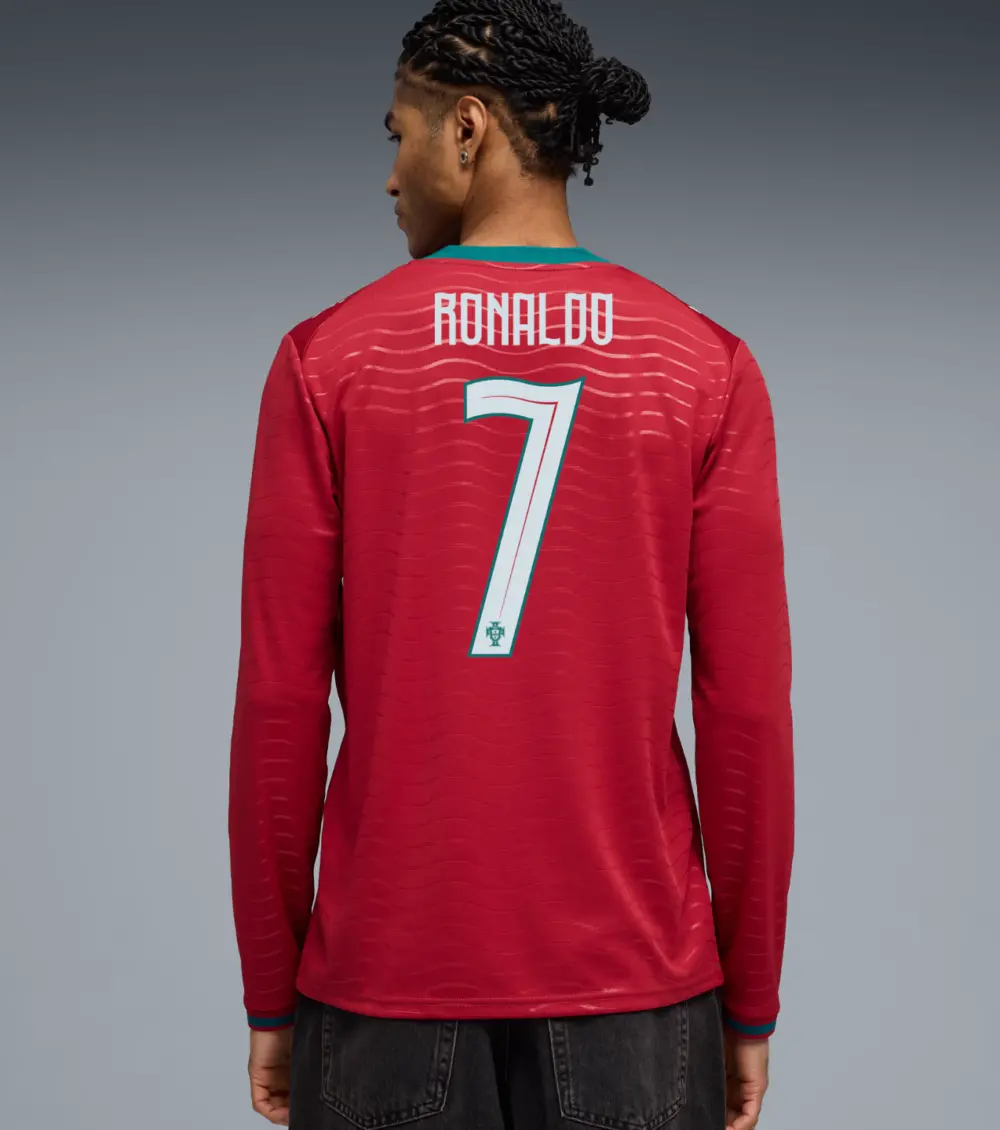 Alternative view of Áo Puma Portugal 2026 Long Sleeve Home Player Jersey 788142-77