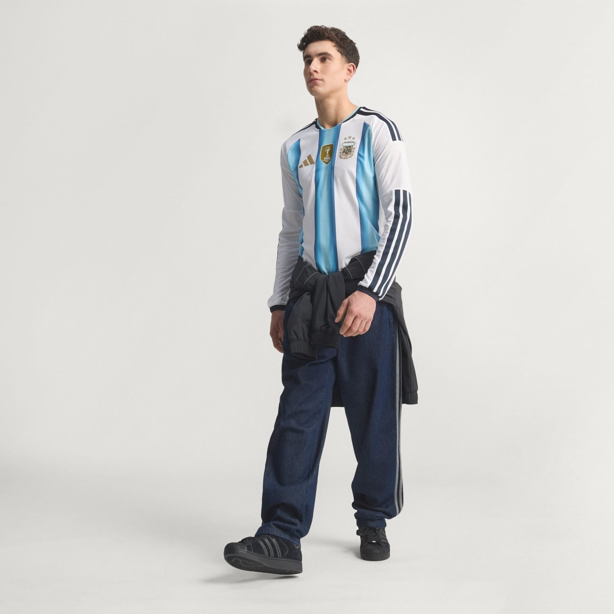 Áo Adidas Argentina 26 Home Authentic Long Sleeve Jersey KA8068 - Ảnh 6