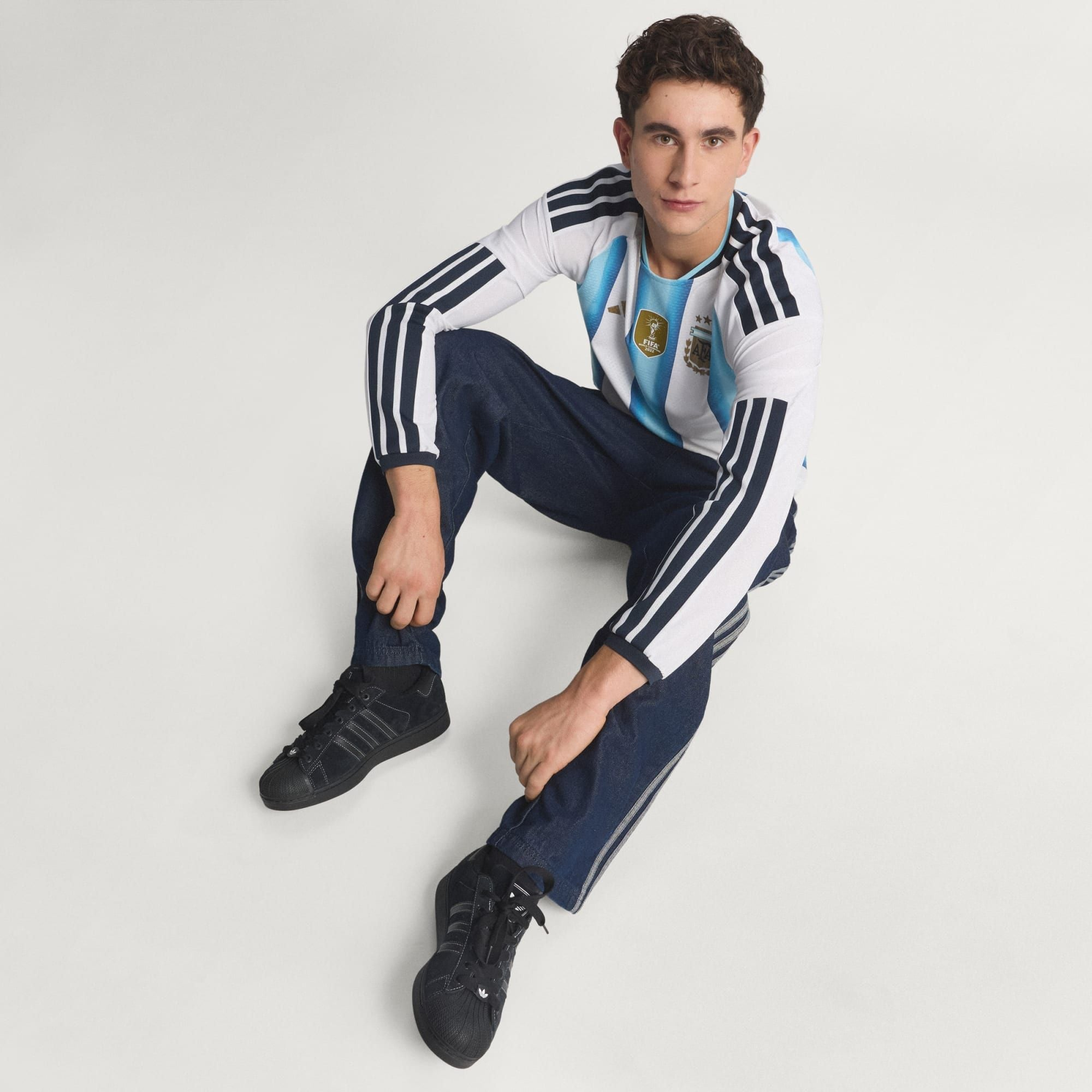 Áo Adidas Argentina 26 Home Authentic Long Sleeve Jersey KA8068 - Ảnh 4